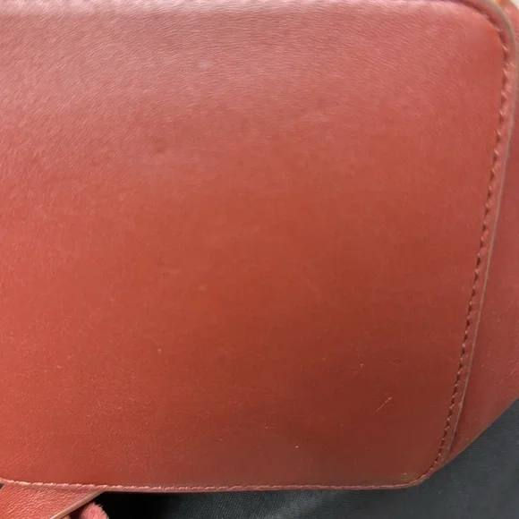 All Saints Copper Brown Leather and Suede Medium Shoulder Bag - Picture 6 of 9